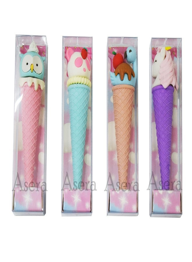 Asera 12 Pcs Icecream Erasers Mini Ice Cream Cone Pop Frozen Treat Erasers for Kids Party Favors, School Supplies - Image 3